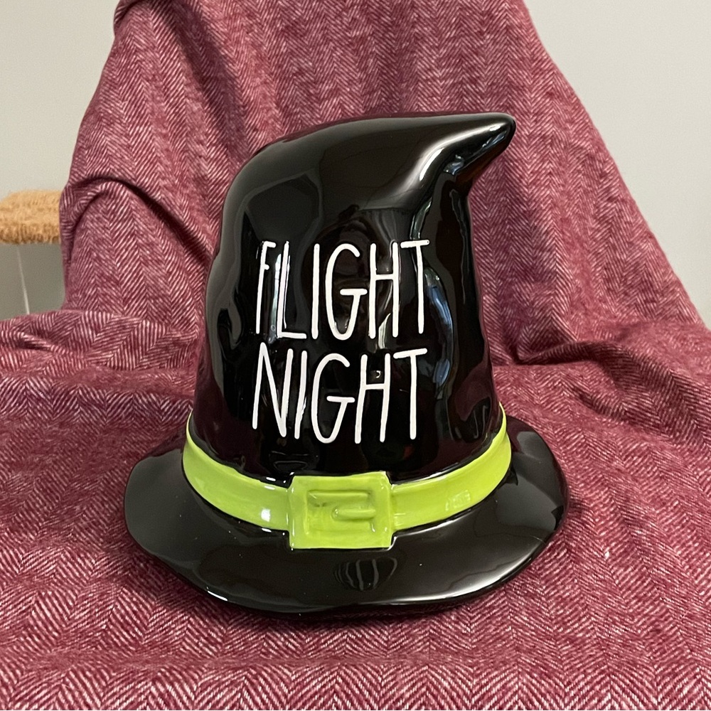 Rae Dunn “Flight Night” decorative witch hat. Brand-new, never used.
